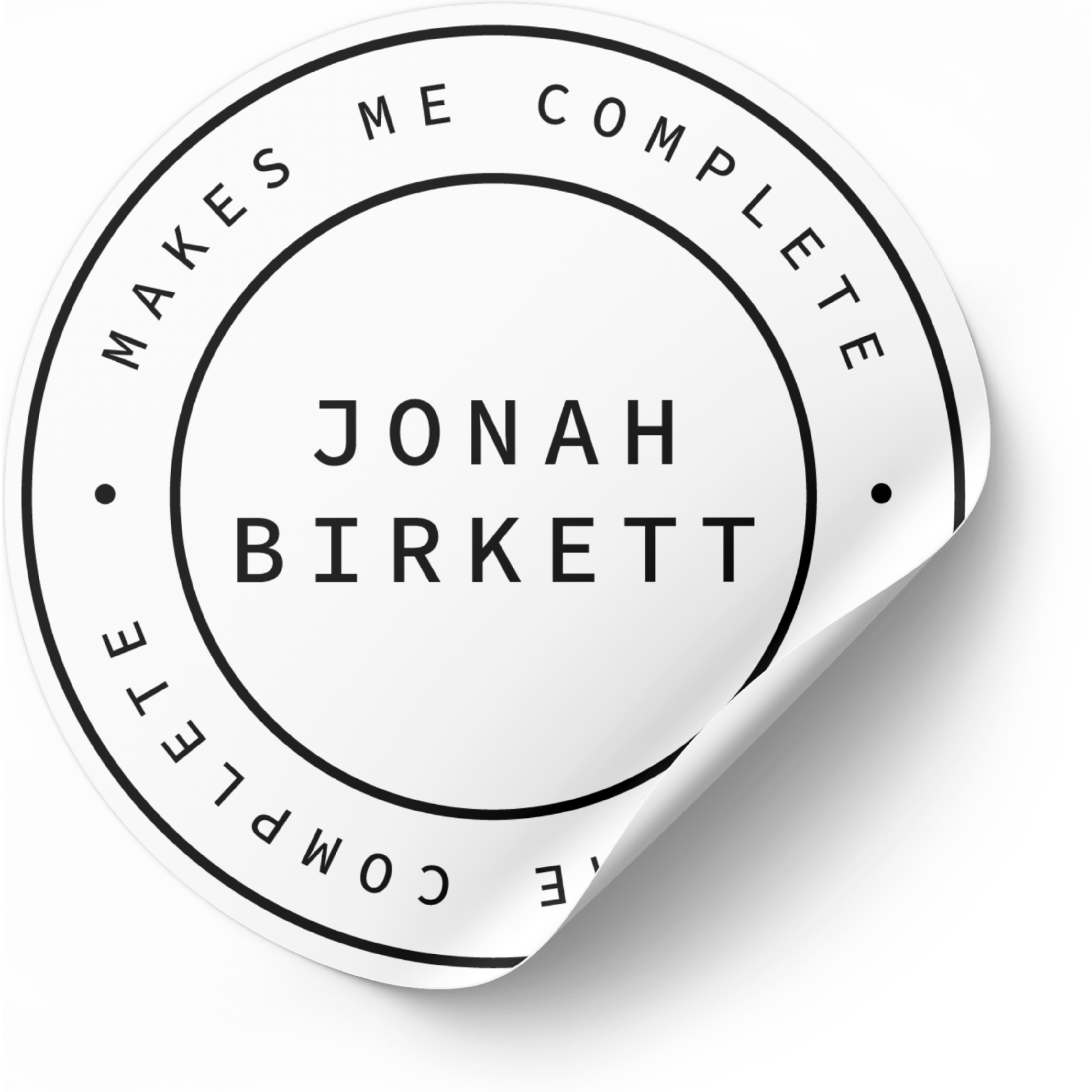 Makes Me Complete Sticker Set
